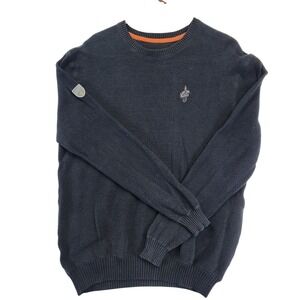 Salute‎ Mens L Navy Blue Cleveland Cavaliers NBA Cotton Ribbed Knit Crew Sweater